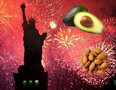 Independenceday Avocado Almonds