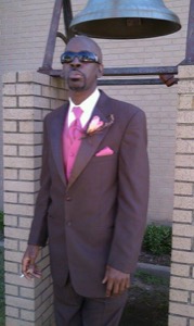 Blu In Suit Shades PIc 1
